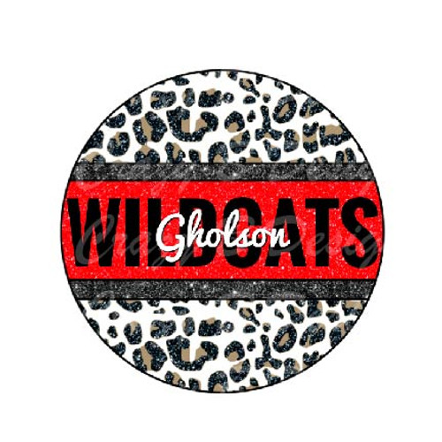 Gholson Wildcats Leopard Circle Transfer