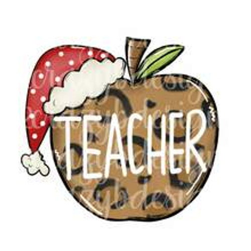 Teacher's Christmas Apple Transfer