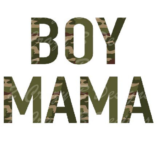 Boy Mama Camo Transfer