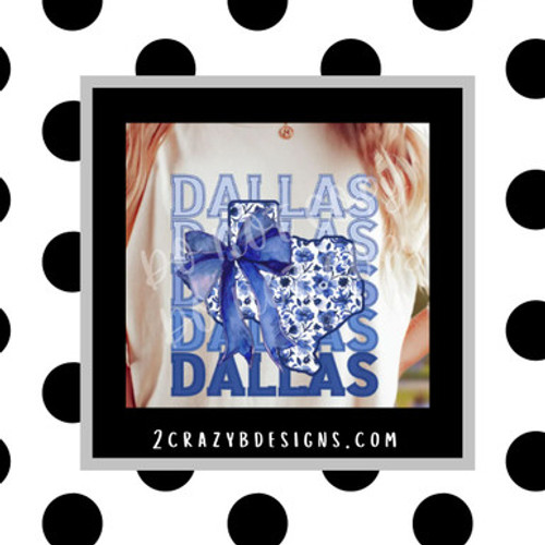 Dallas Stacked Tee/Sweatshirt
