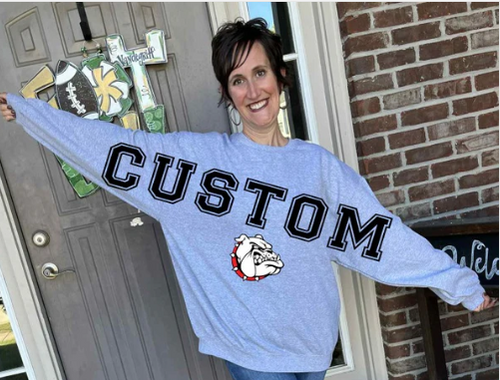 OVERSIZED FRONT + MASCOT DTF TRANSFER/MOCKUP