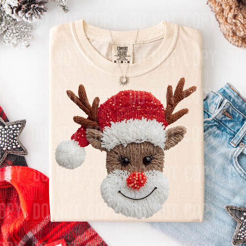 Reindeer Faux Tee/Sweatshirt