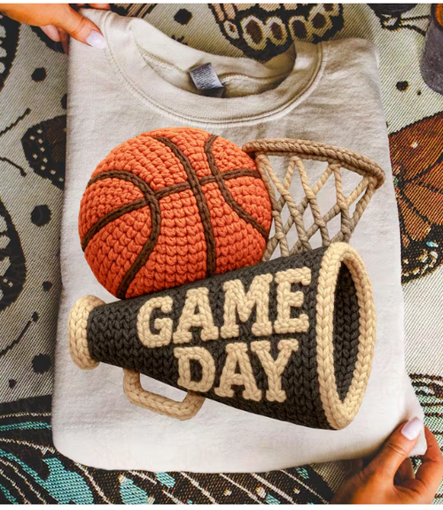 Game Day Cream Grey DTF Transfer