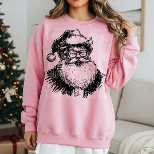 Santa Vintage Cowboy DTF Transfer