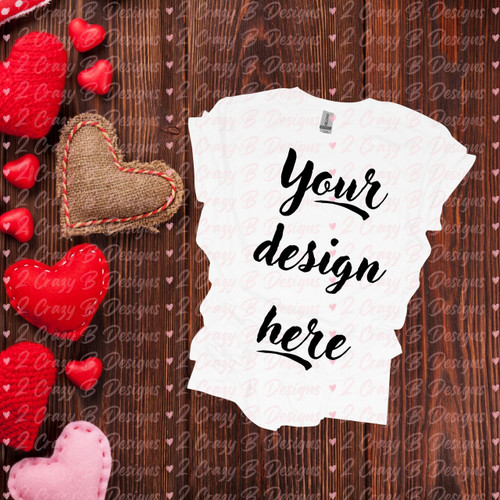 Gildan 64000 Valentines Mockup White