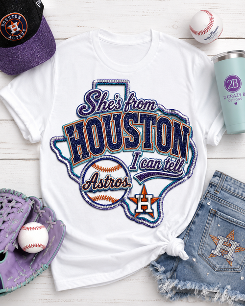 She's from Houston Tee/Transfer