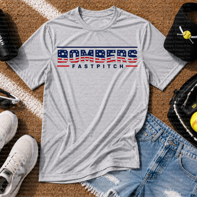 Bombers Red White Blue Tee