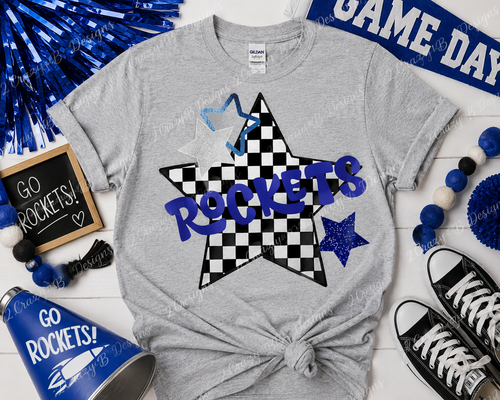 Checkered Rockets Tee