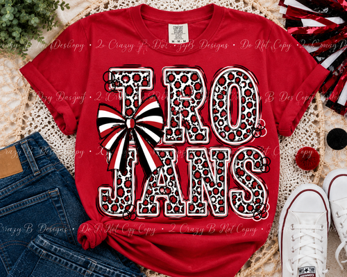 Trojans Stacked Tee