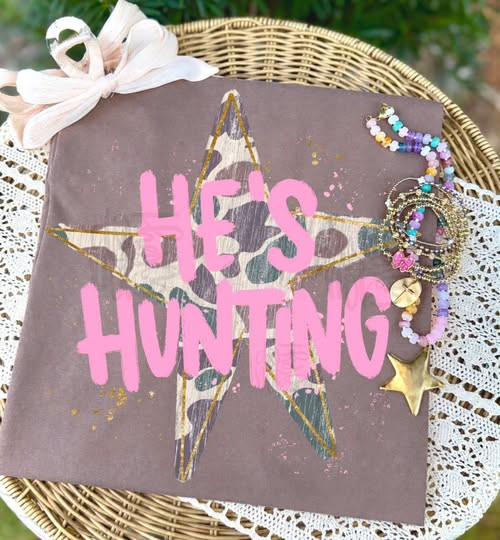 He's Hunting CC Tee
