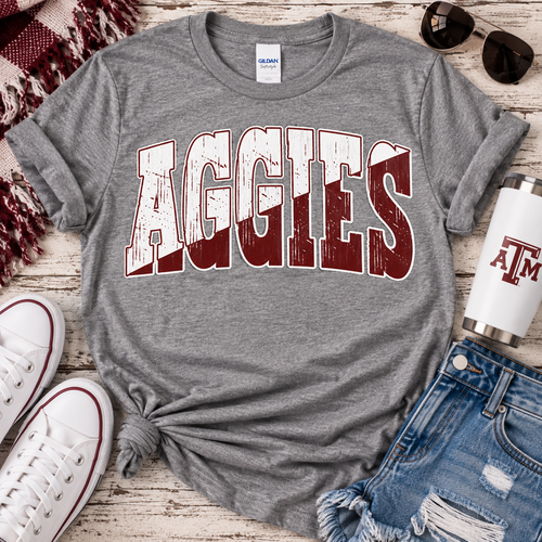 Split Aggies Tee