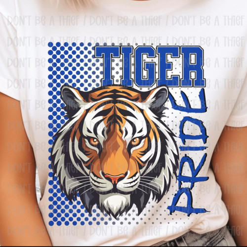 Tiger Pride Blue Checkered