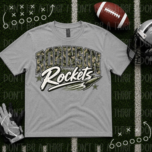 Robinson Rockets Camo  Tee