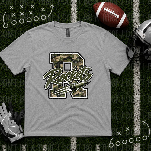 R Rockets Camo  Tee
