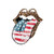 Leopard Lips w/ American Flag Transfers
