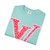 Comfort Colors Graphic T‑Shirt — Pink Leopard LV Logo Tee