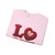 LOVE Heart Knit Gildan Crewneck Sweatshirt — Valentine's Cozy Graphic Sweatshirt