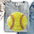 SoftBall Graphic Comfort Colors T-Shirt — Realistic Yellow Tennis Ball Design