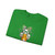 Goofy Duck in Shamrock Glasses Gildan Sweatshirt — St. Patrick’s Day Novelty Crewneck