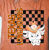 College Mascot Checkered Tee/Transfer