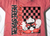 College Mascot Checkered Tee/Transfer
