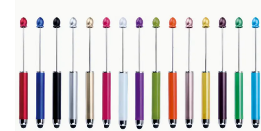 20 pc Beadable Rubber Touch Pen 20 pc Beadable Rubber Touch Pen
