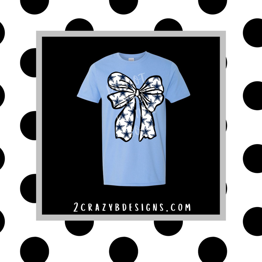 Cowboys Bow Tee/Sweatshirt