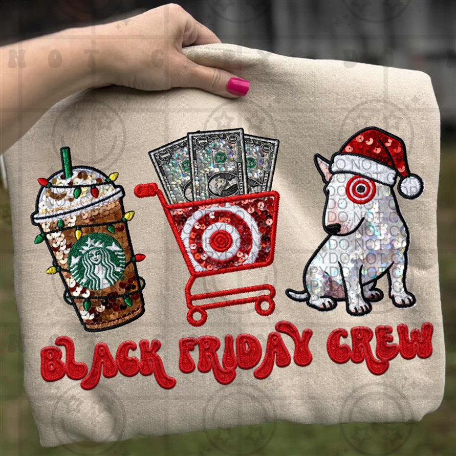 Black Friday Crew Target DTF Transfer