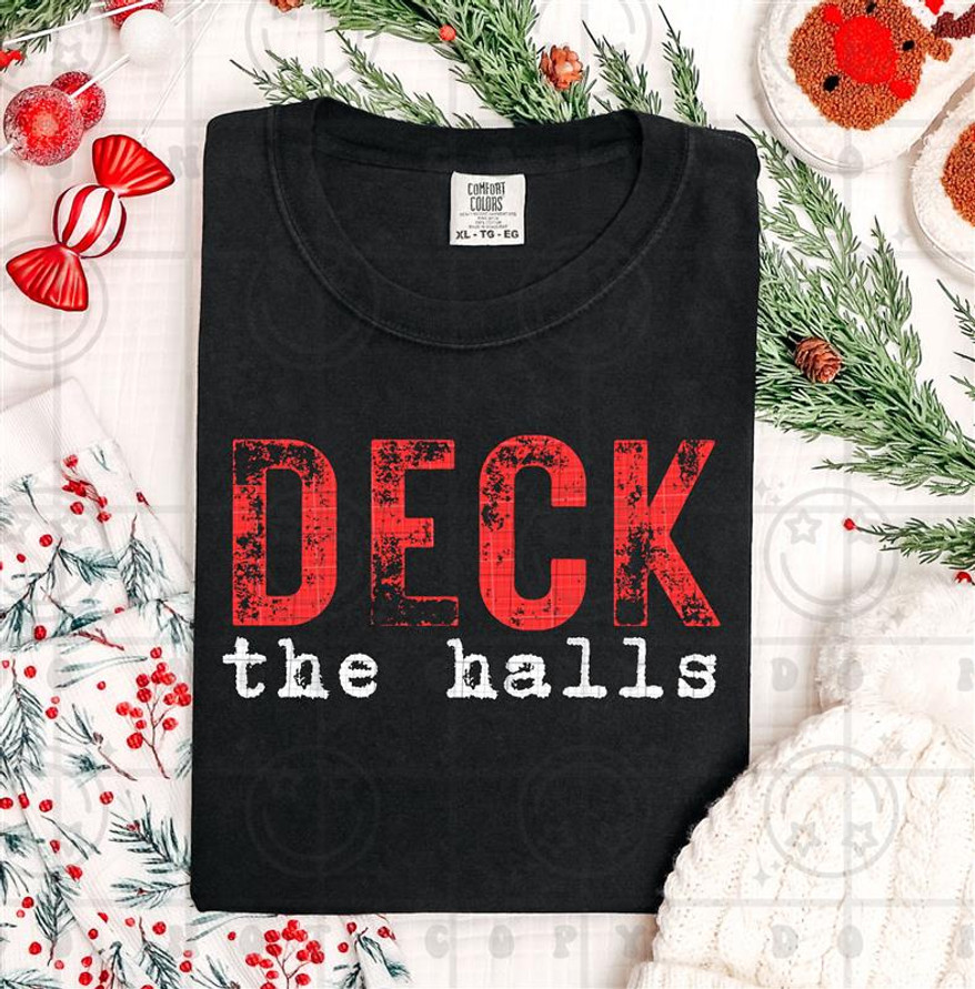 Deck the Halls DTF Transfer