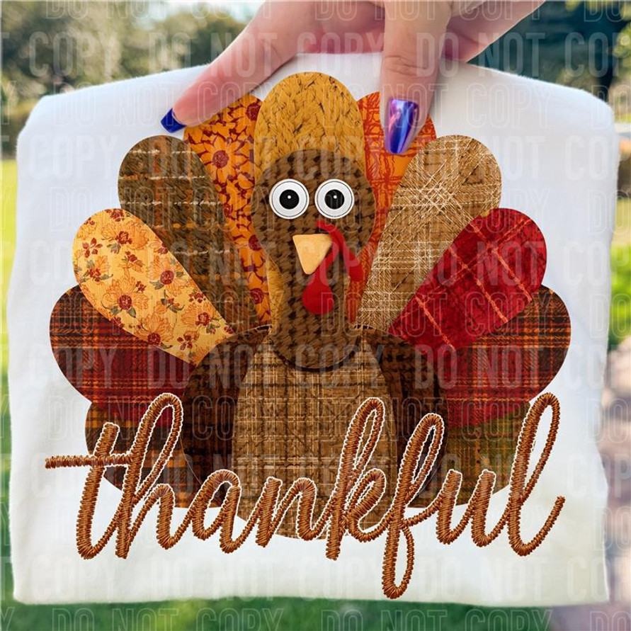 Thankful turkey DTF Transfer