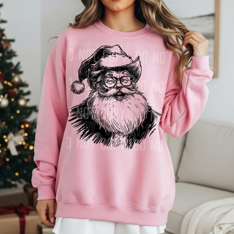 Santa Vintage Cowboy DTF Transfer