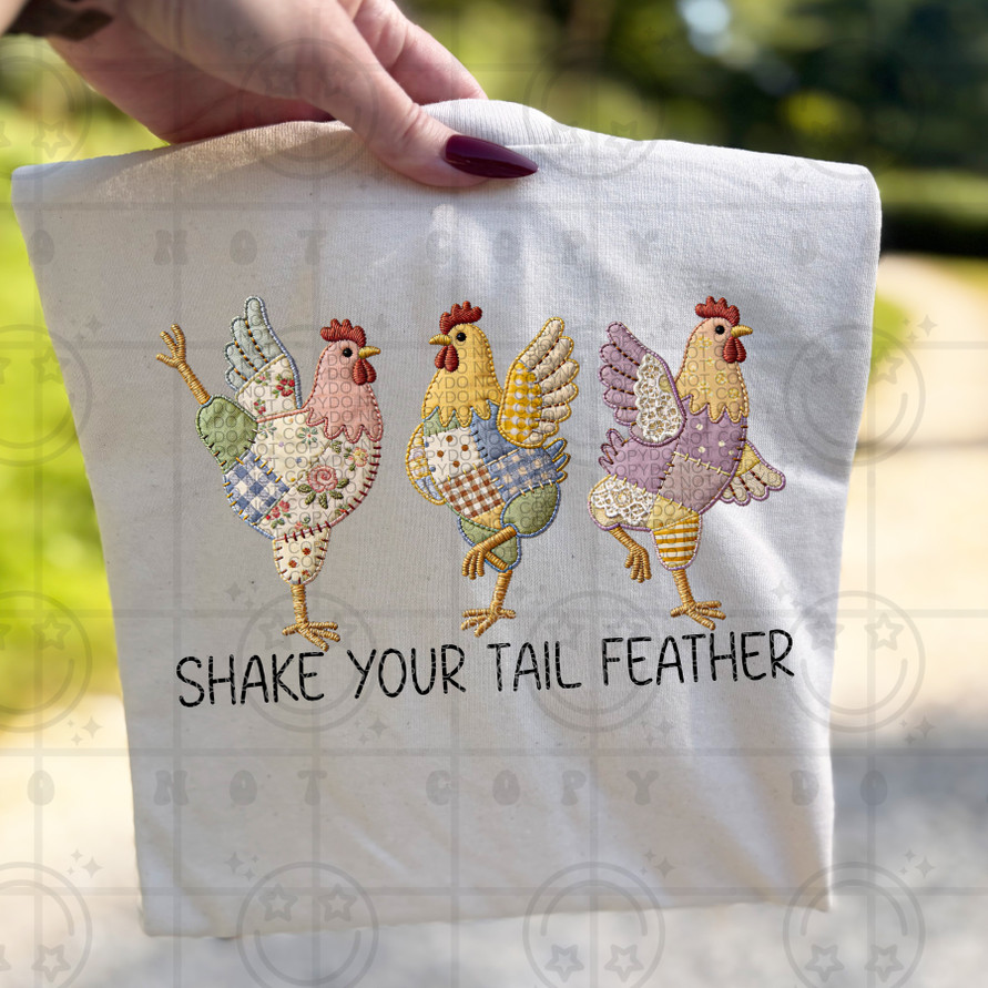 Shake Your Tail Feathers Transfer