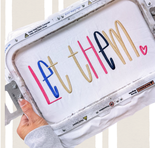 Let Them ♥ Embroidered Crewneck