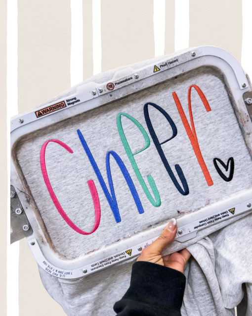 Cheer♥ Embroidered Crewneck