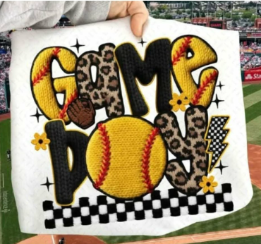 Tee — "Faux Yarn Softball"