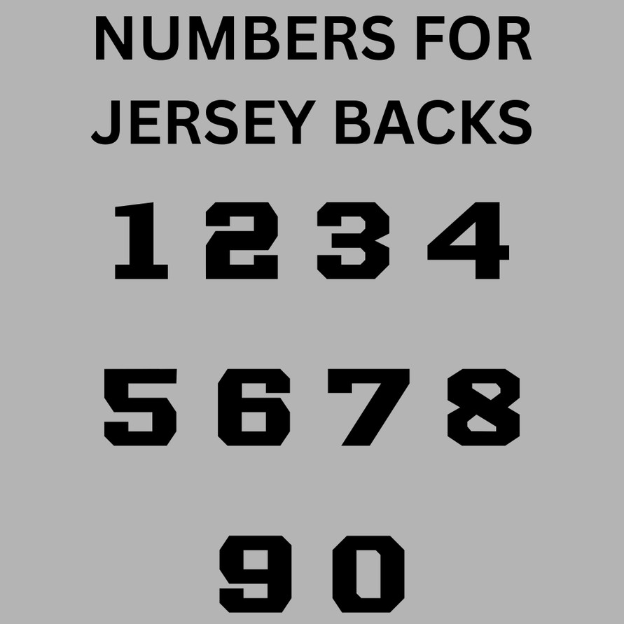 Custom Numbers for Backs