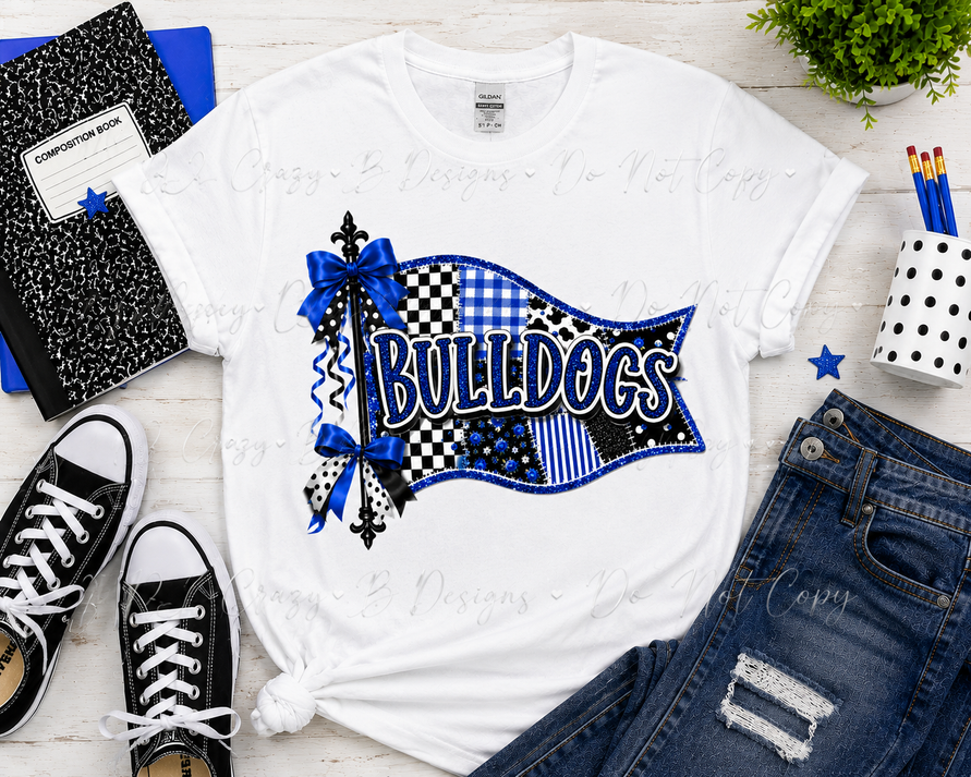Bulldogs Pennant Flag Tee