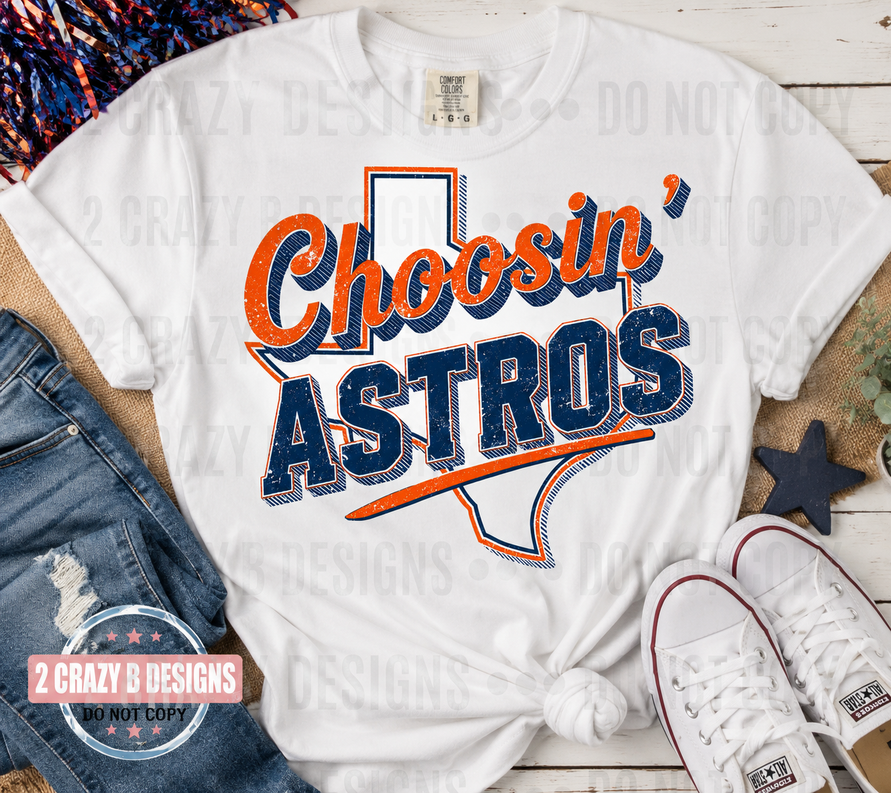Choosin' stros tee/transfer