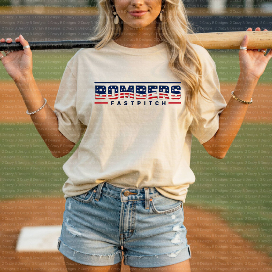 Bombers Red White Blue Tee