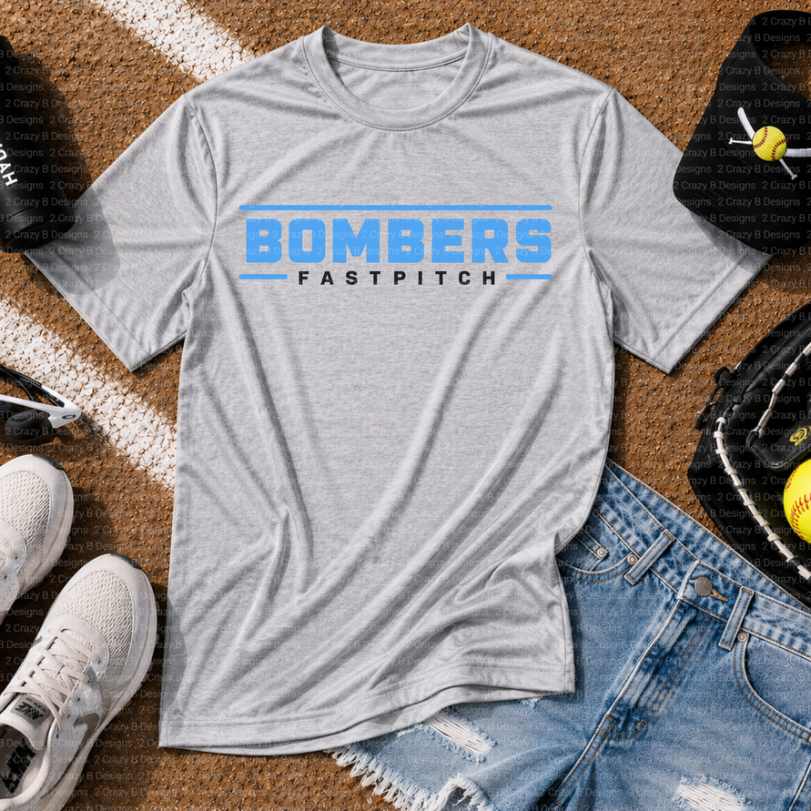 Bombers Fastpitch Straight Tee