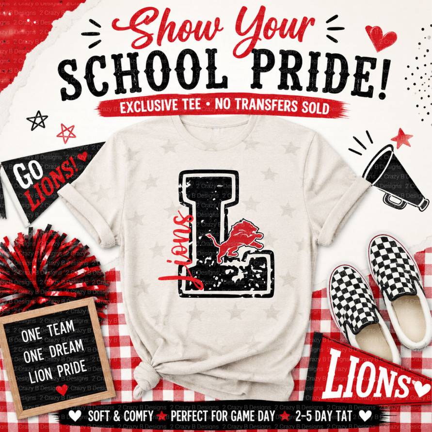 Exclusive Waco High Lions  Star Tee