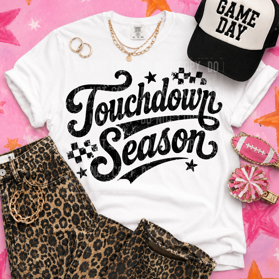 Touchdown Season Grunge Tee/Transfer