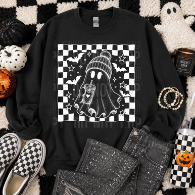 Checkered Ghost Tee/Transfer