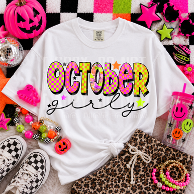 October Girly Tee/Transfer