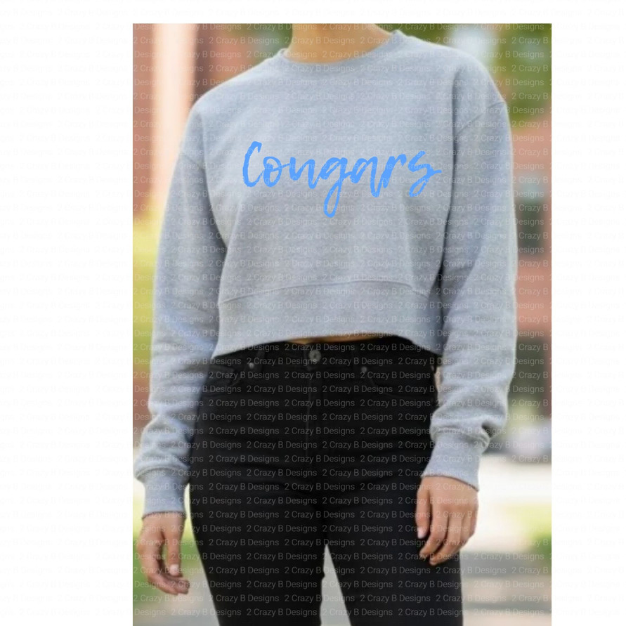 Cougars Cropped Sweatshirt
