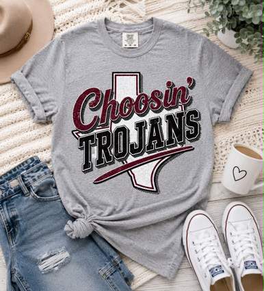 Choosin' Trojans Maroon Tee