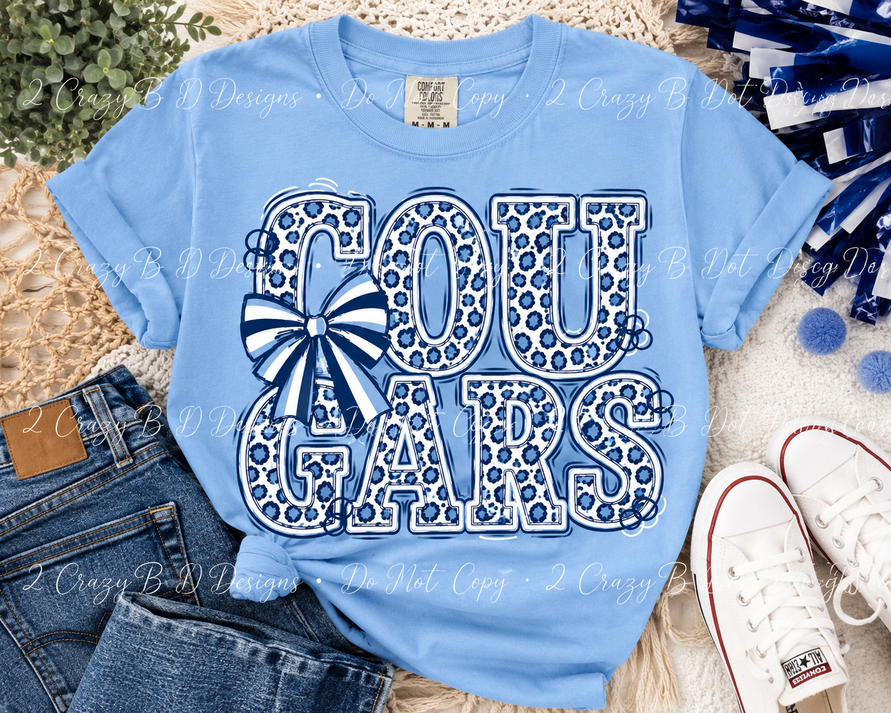 Cougars Stacked Tee