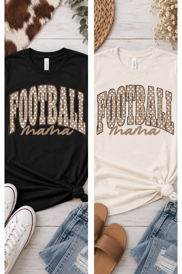 Football Mama Polka Dot Tee