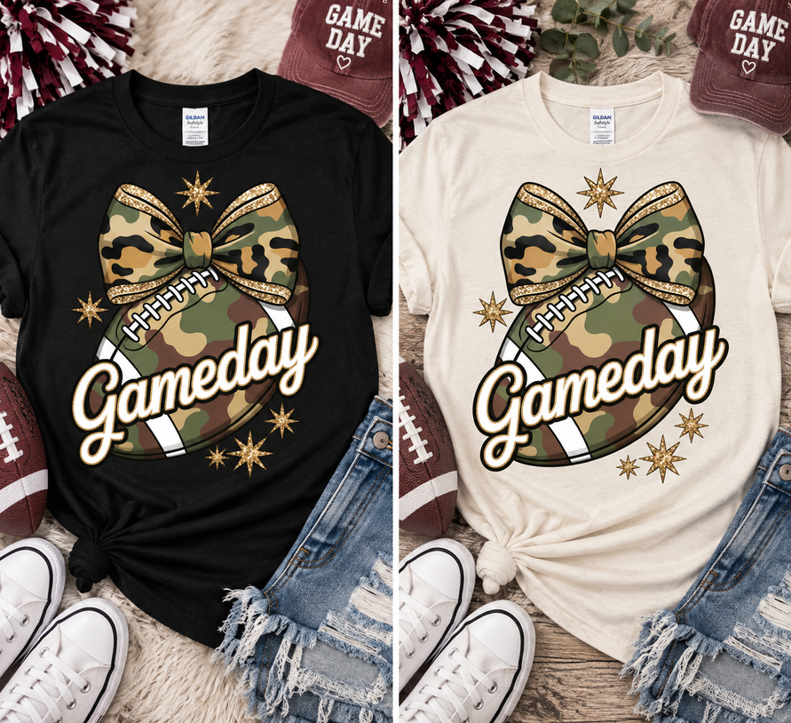 Gameday Camo Football Tee