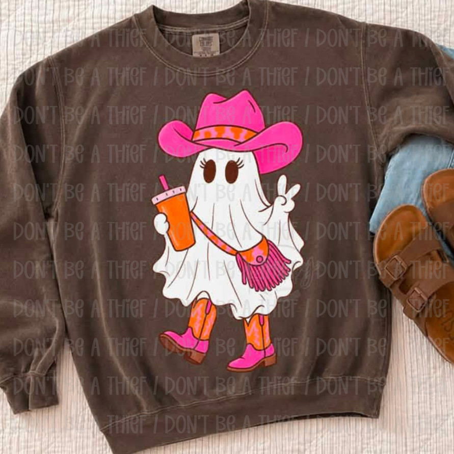 Boujee Cowgirl Ghost Tee